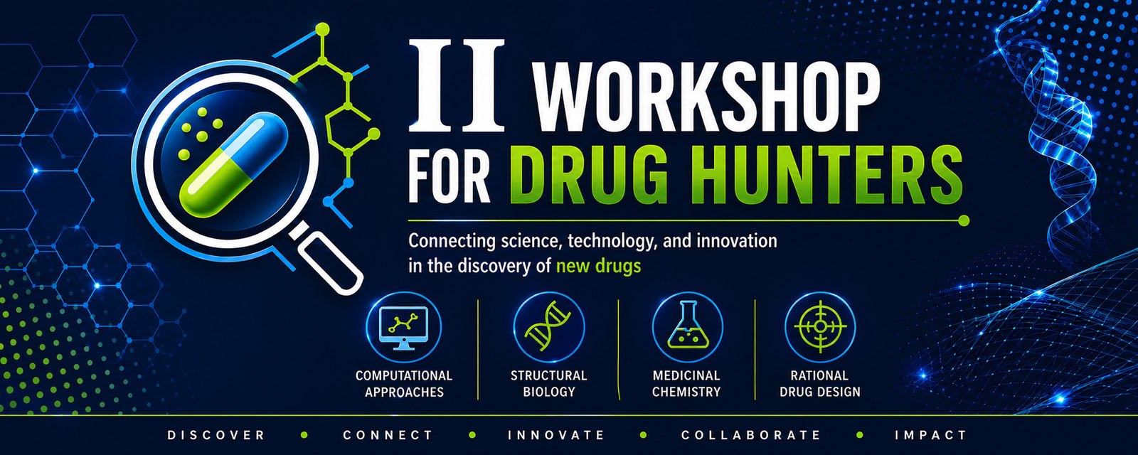 Banner do II Workshop for Drug Hunters